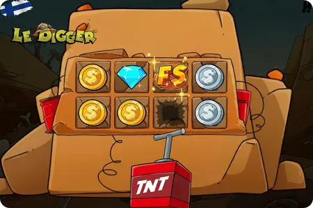 Gamble TNT ja kahdeksan lokeroa Le Diggerissä